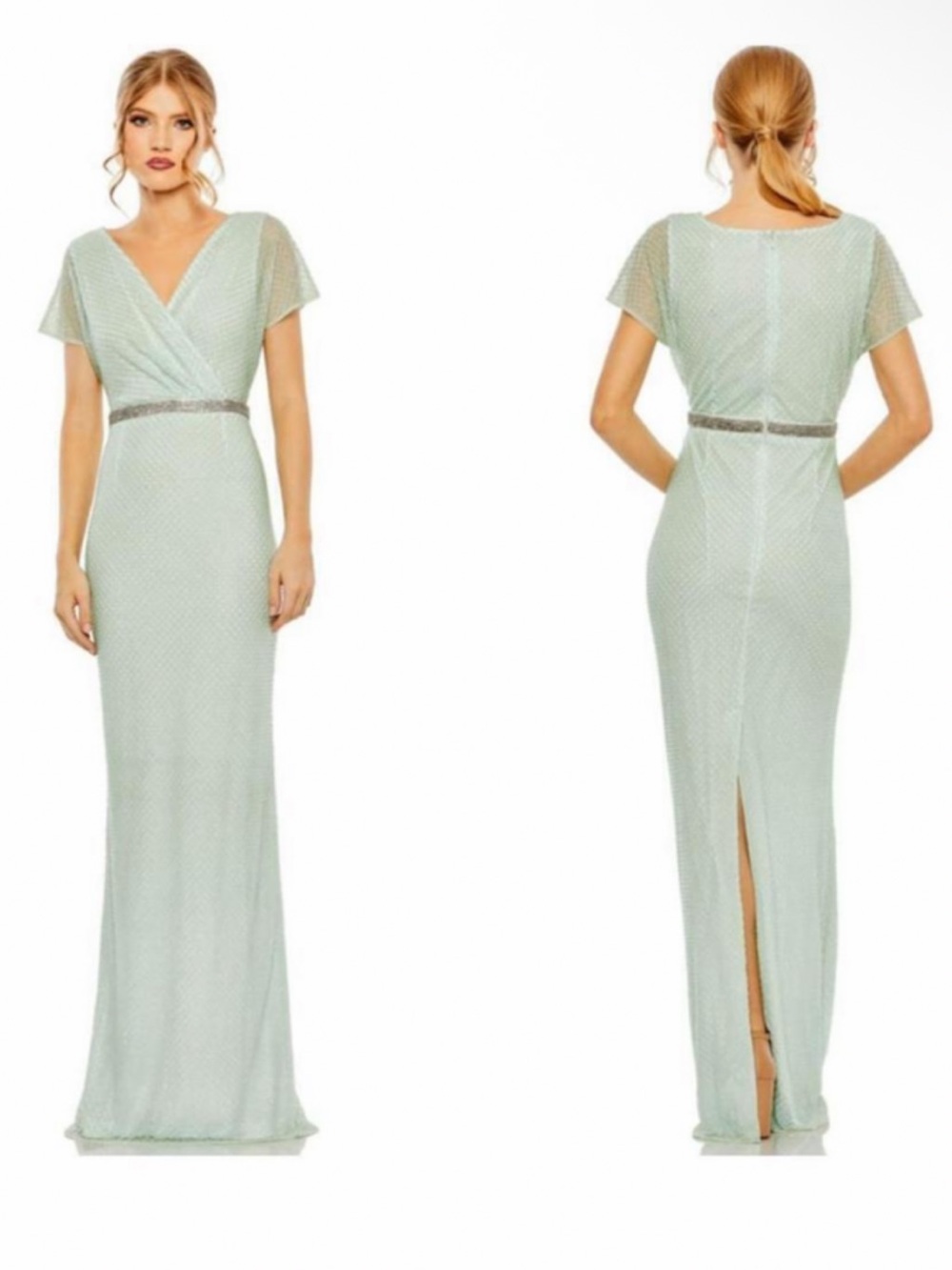 Mac dugal dress bought to wear for daughters wedding but didn’t hemmed I’m 5’5